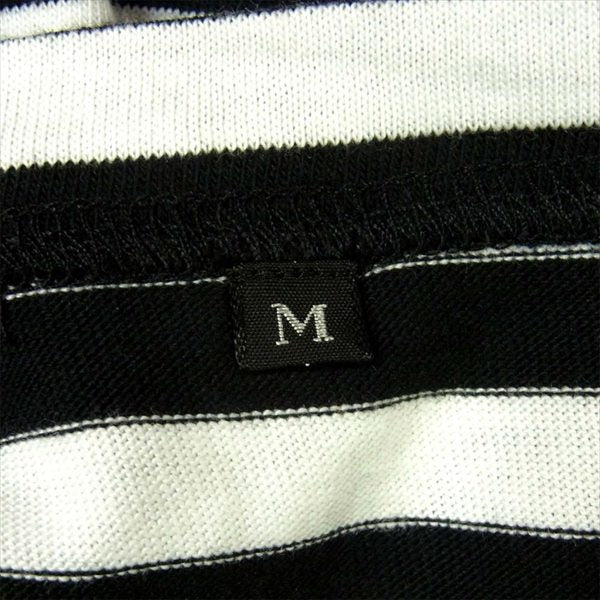 エフアールティー グラフィック プリント 半袖 Tシャツ 白 × 黒 ボーダー 白 × 黒 ボーダー M【新古品】【未使用】【中古】