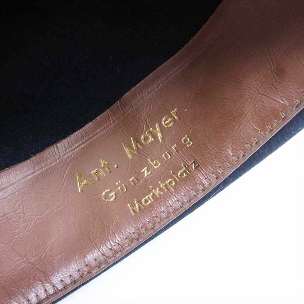 ランバート フェルト ハット 中折れ 帽子 ブラック系【中古】