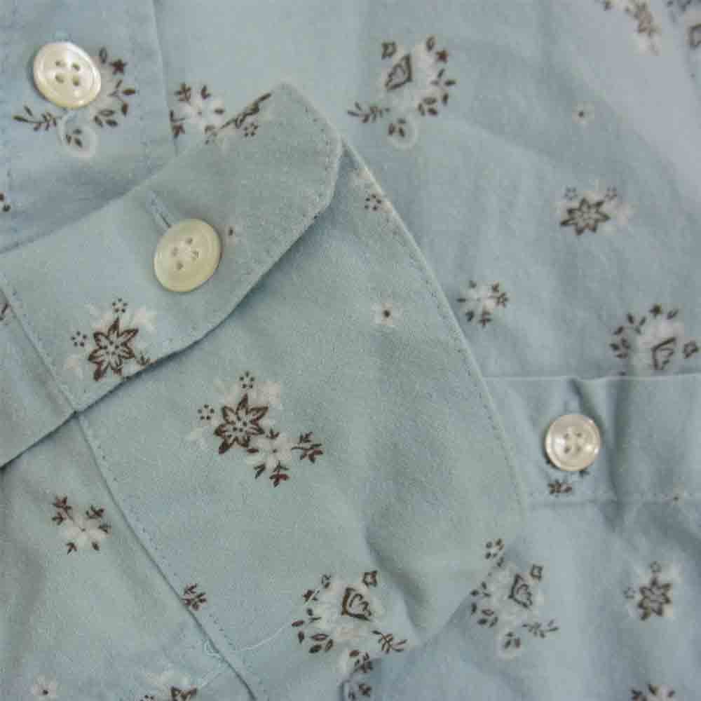 Ron Herman ロンハーマン vitage ヴィンテージ フラワー ペイズリー 長袖 シャツ ライトブルー系 S【中古】