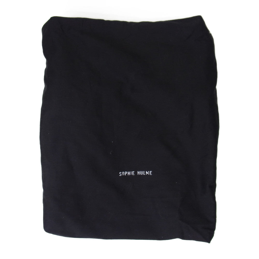 ソフィーヒュルム 2WAY レザー トート ショルダー バッグ ブルー系【中古】