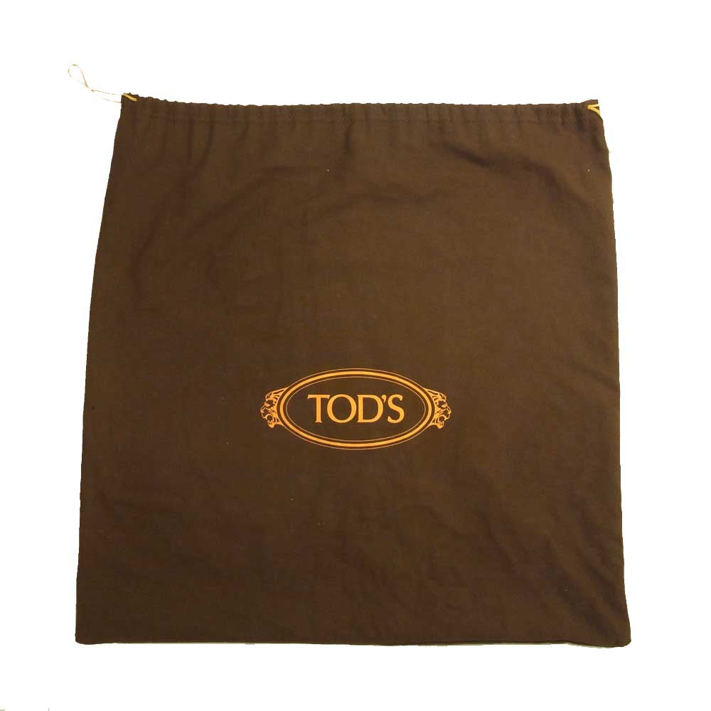 TOD’S トッズ ハラコ フラップ レザー バッグ ブラウン系【中古】