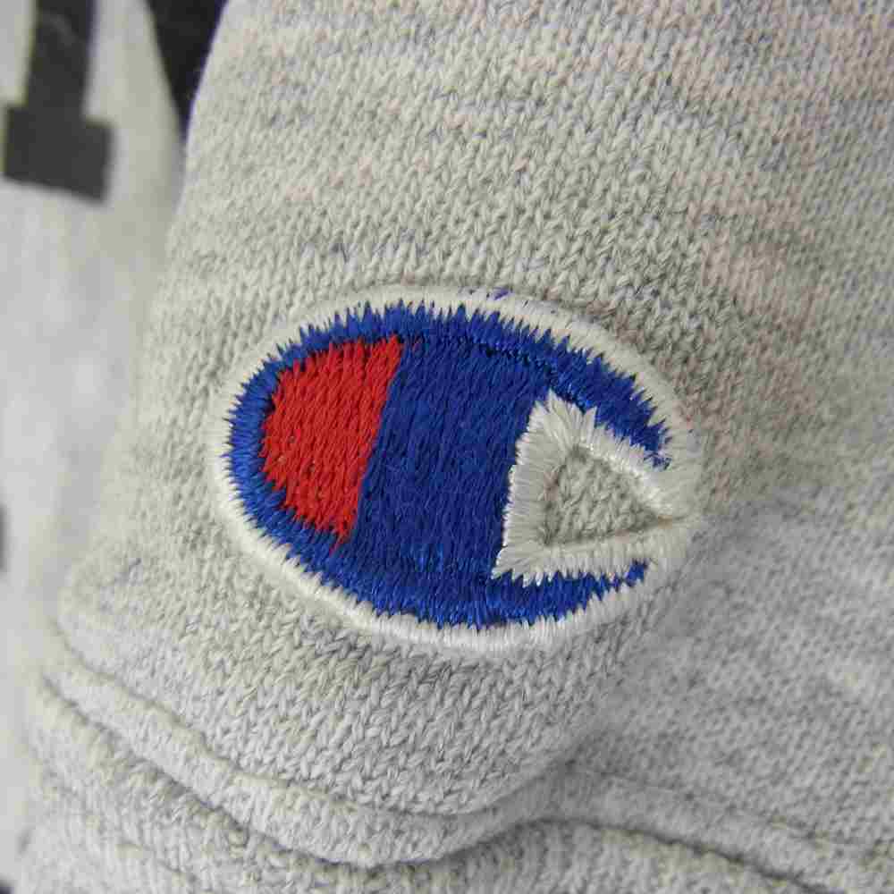 Champion チャンピオン 80s GRINNELL COLLEGE カレッジプリント リバースウィーブ クルーネック スウェット トレーナー グレー系 XL【中古】