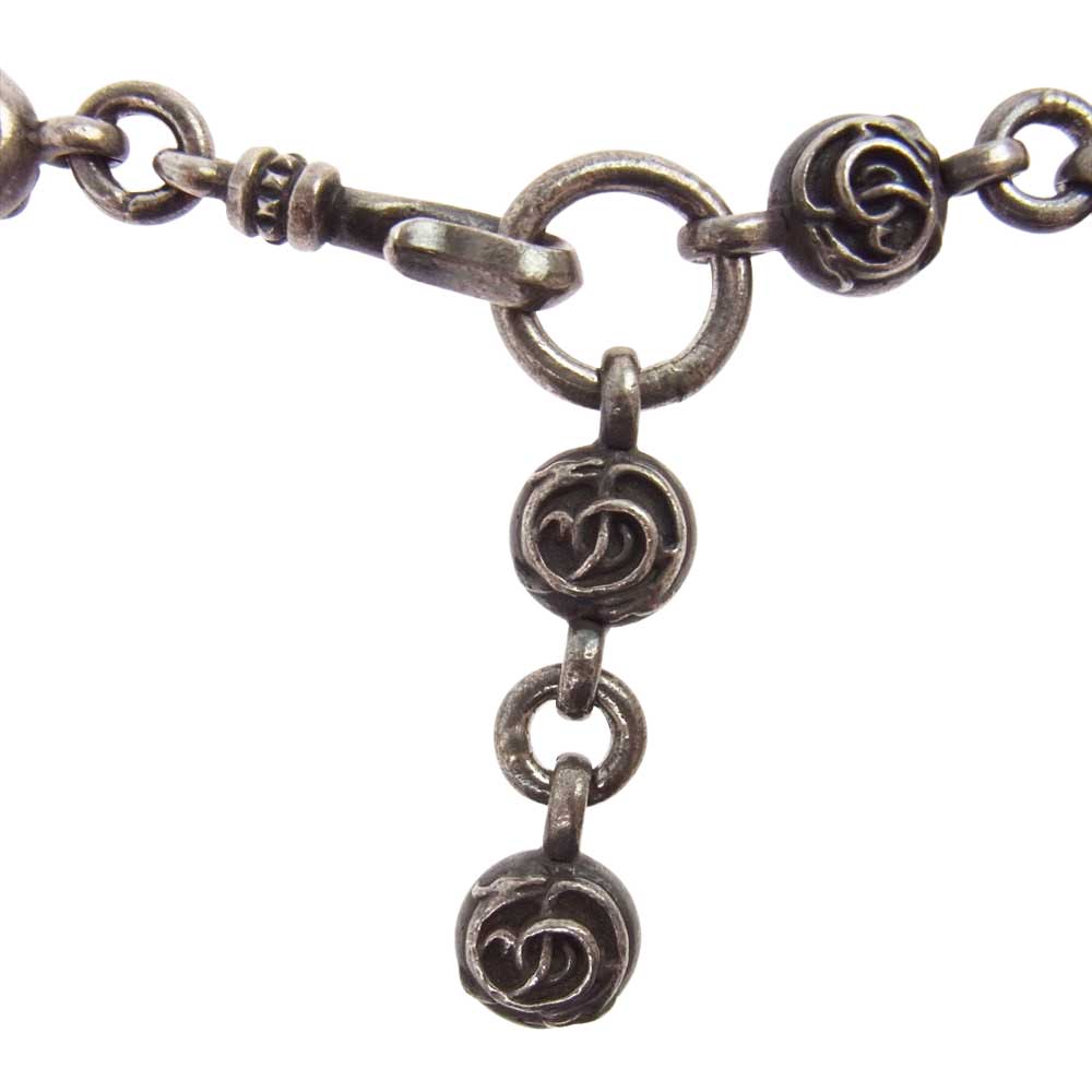 Celt&Cobra ケルト&コブラ redrum レッドラム 50個限定 スカル フローラル チェーンネックレス シルバー系【中古】