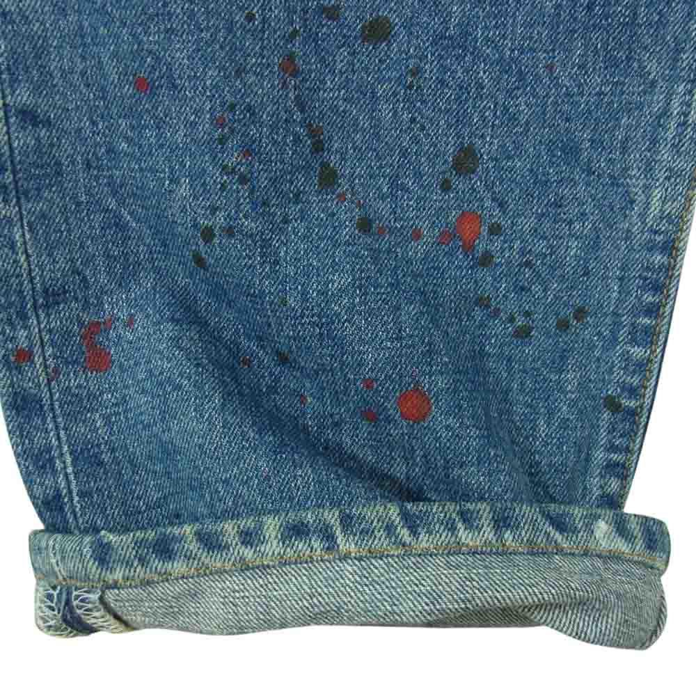 Levi's リーバイス ペンキ加工 501 デニム パンツ インディゴブルー系 32【中古】