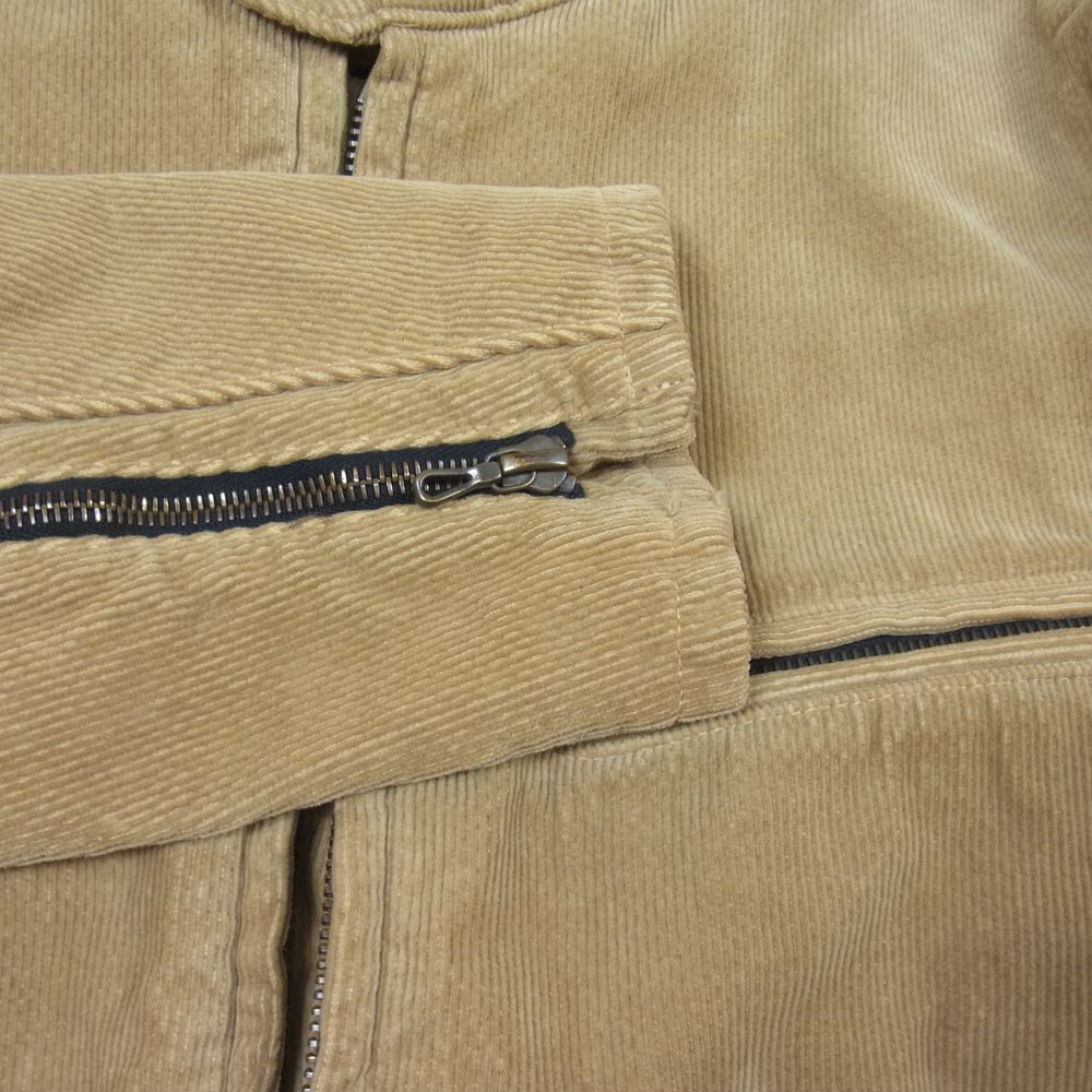 BACKBONE バックボーン 13AW BB13FW-B10 コーデュロイ シングル ライダース ジャケット ベージュ系 L【中古】