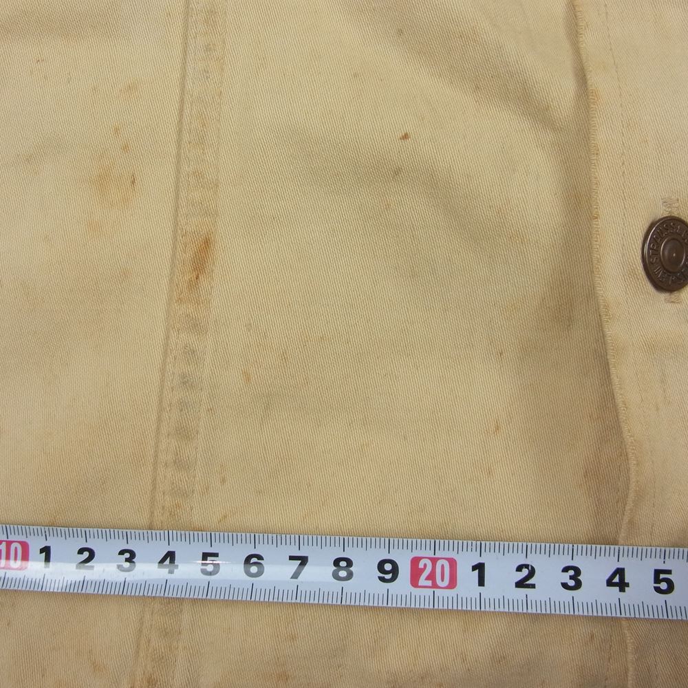 Levi's リーバイス BigE 白タブ コットン ウェスタン ラインシャツ ジャケット ベージュ系 M【中古】