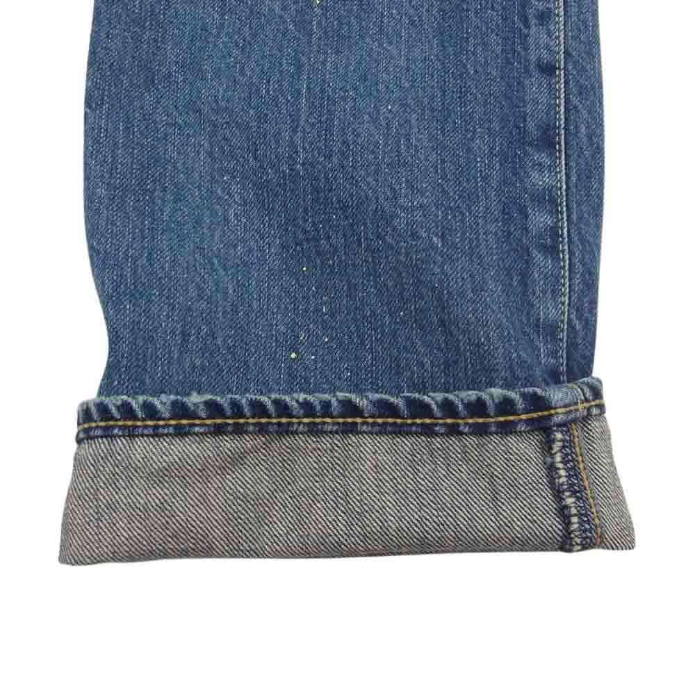 HYSTERIC GLAMOUR ヒステリックグラマー 0231AP02 PF加工 ペンキ クラッシュ スリム ストレート デニム パンツ インディゴブルー系 28【中古】