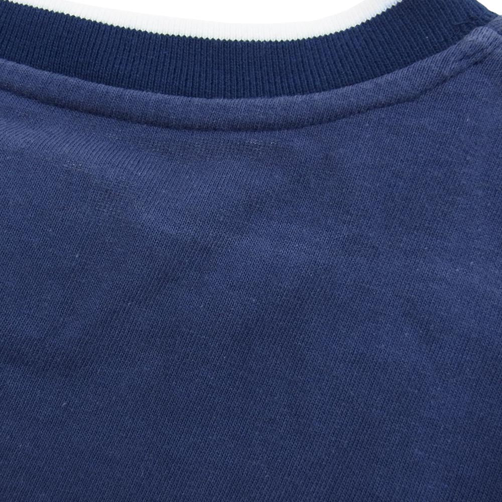 WTAPS ダブルタップス 21SS 211ATDT-CSM29 RINGER SS 半袖 リンガー Tシャツ コットン 日本製 ネイビー系 01【中古】