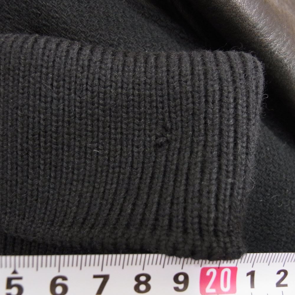 RUDE GALLERY ルードギャラリー メルトン レザー ジャケット スタジャン ブラック系 3【中古】