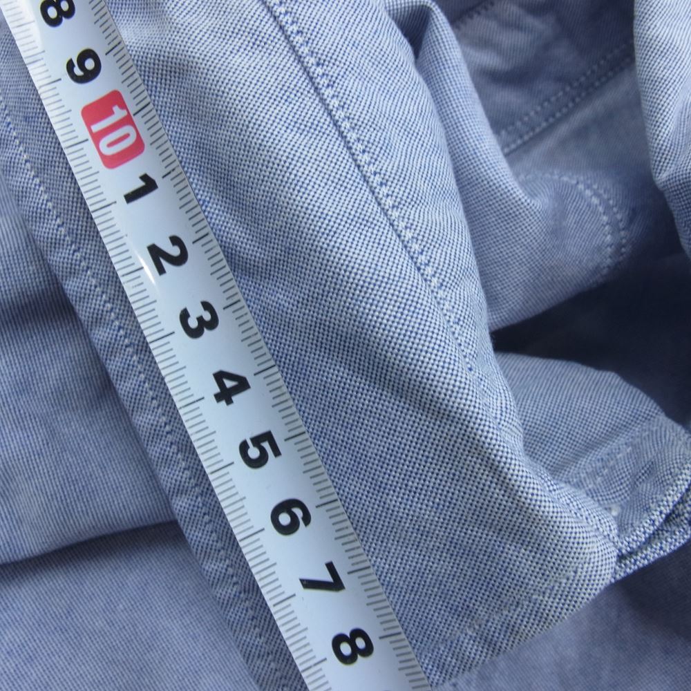 uniform experiment ユニフォームエクスペリメント UE-123078 チェック ライン 長袖 シャツ インディゴブルー系 2【中古】