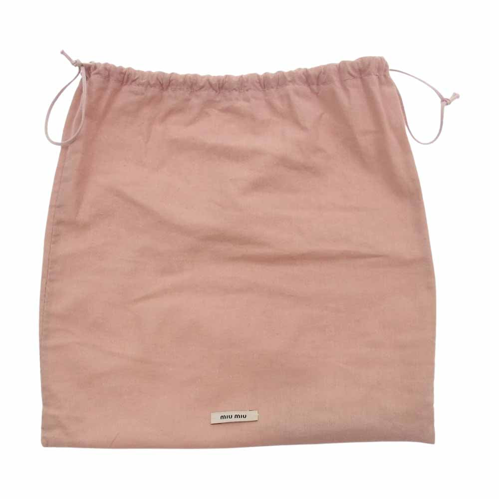 MIUMIU ミュウミュウ クロコ 型押し ポーチ グリーン系【中古】
