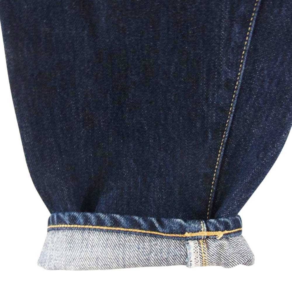 ハツキ テーパード デニム パンツ インディゴブルー系 O【中古】