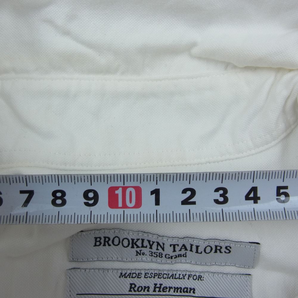Ron Herman ロンハーマン × BROOKLYN TAILORS ブルックリンテーラーズ BD 長袖 シャツ ホワイト系 01【中古】