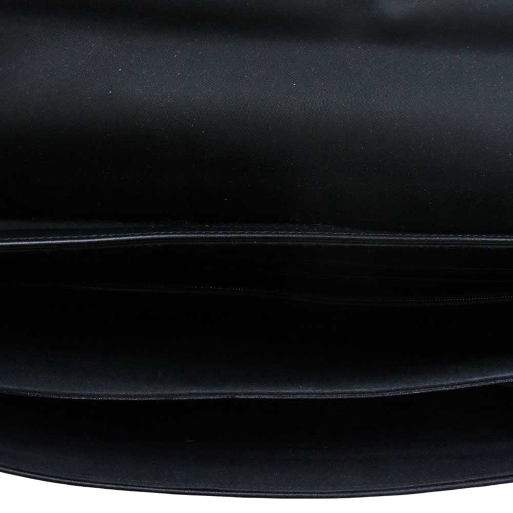 デュポン プッシュロック ブリーフケース ビジネス バッグ ブラック系【中古】