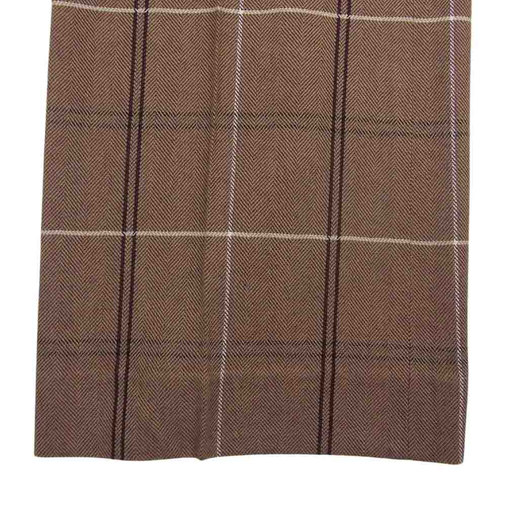 ACNE STUDIOS アクネストゥディオズ FN-WN-TROU000273 ヘリンボーン チェック トラウザー パンツ ブラウン系 36【美品】【中古】