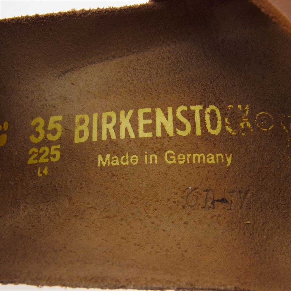 BIRKENSTOCK ビルケンシュトック BALI バリ アンクル ストラップ サンダル ブラウン系 22.5cm【中古】