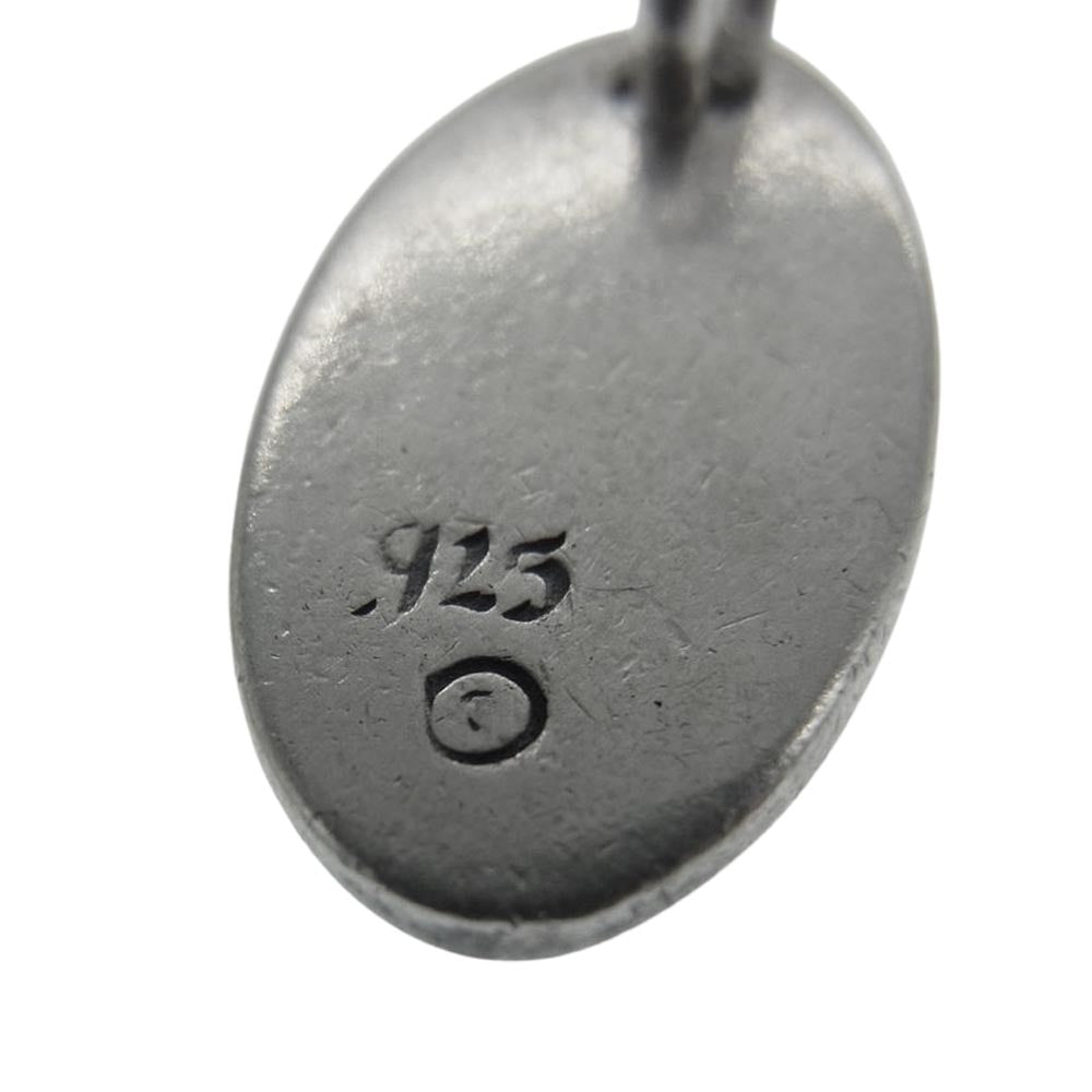 TRAVIS WALKER トラヴィスワーカー CHS023 MEDIUM OVAL LOGO CHARM ミディアム オーバルロゴ ダブルクロス チャーム シルバー系【中古】