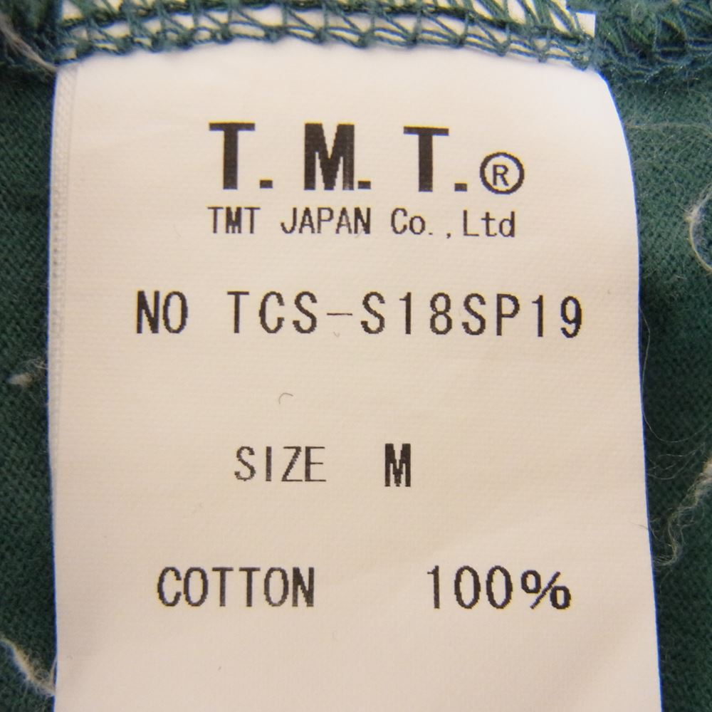 TMT ティーエムティー TCS-S185SP19 SANTAMONICA 88 サンタモニカ Tシャツ グリーン系 M【中古】