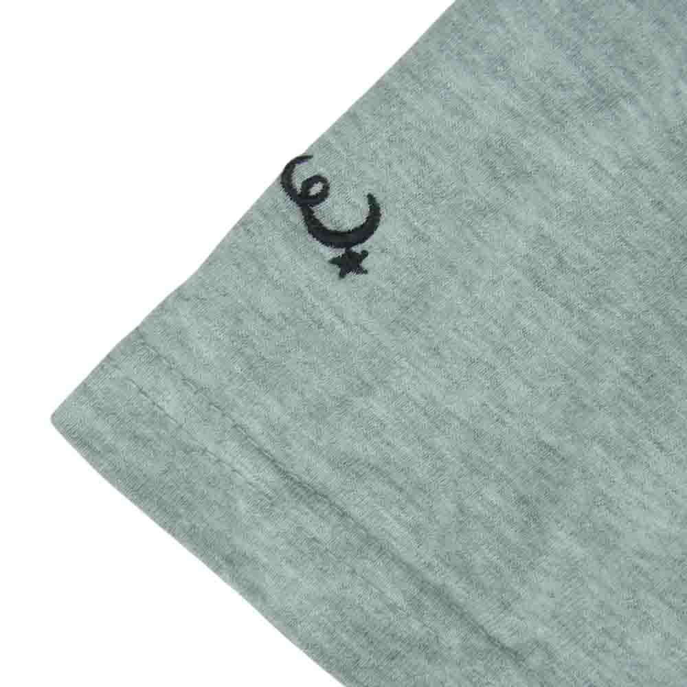 WTAPS ダブルタップス MILSPEC ロゴ ポケット付き プリント 半袖 Tシャツ コットン 日本製 グレー系 3【中古】