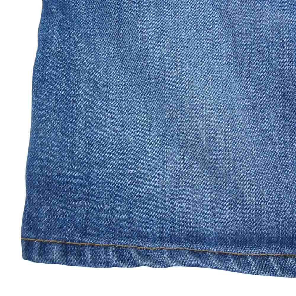 Lucien Pellat-Finet ルシアンペラフィネ バック スカル 刺繍 デニム スカート インディゴブルー系 M【中古】