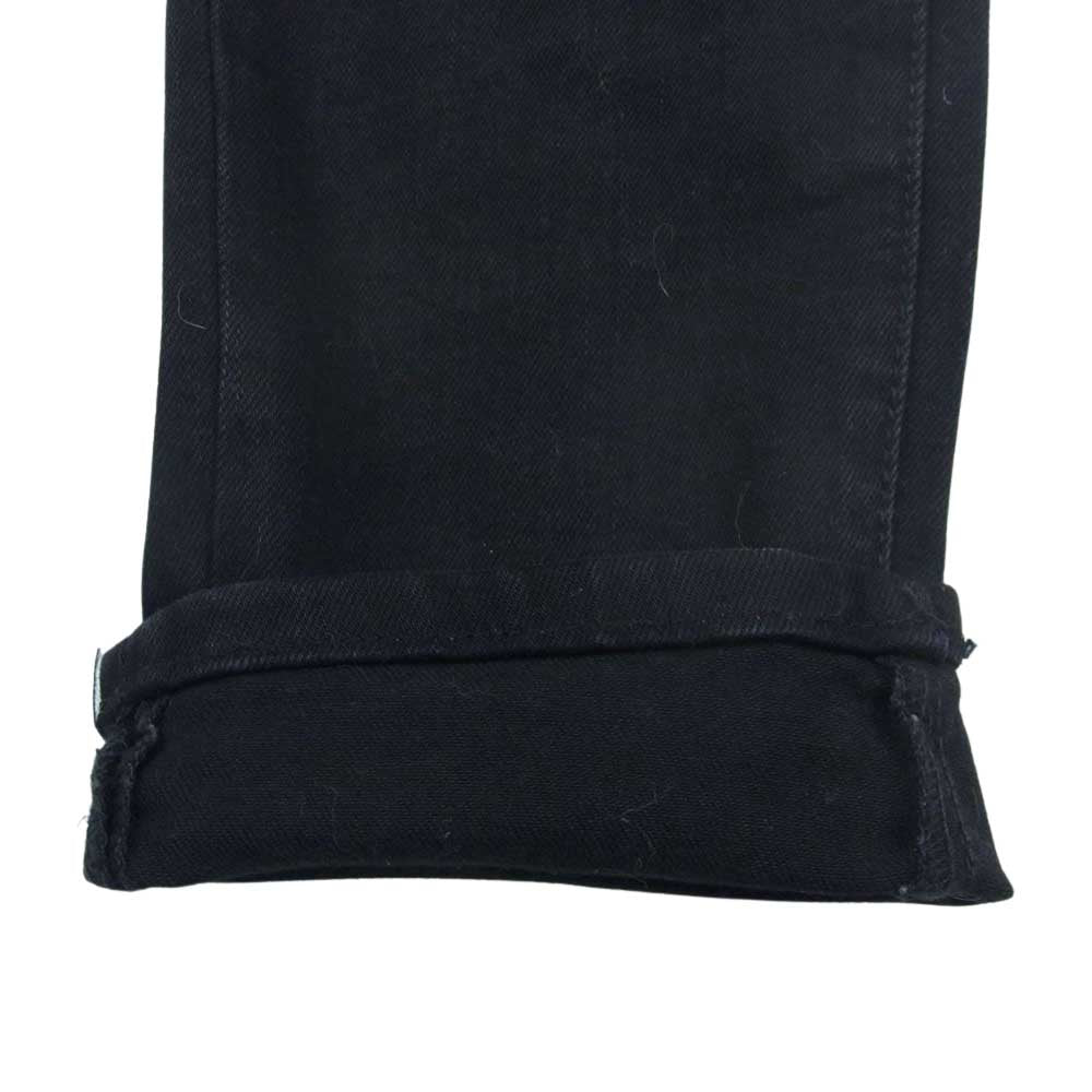 ミニマル ダメージ ブラック デニム パンツ ブラック系 34【中古】