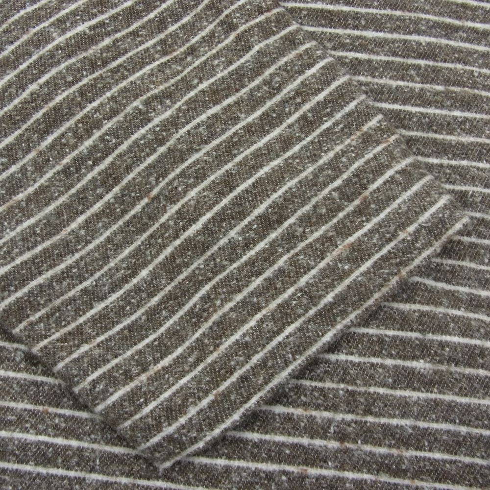 バラストアーク BA06-T002 NEP BORDER PULL OVER ネップ プルオーバ― カットソー 長袖 tシャツ ブラウン系 L【中古】