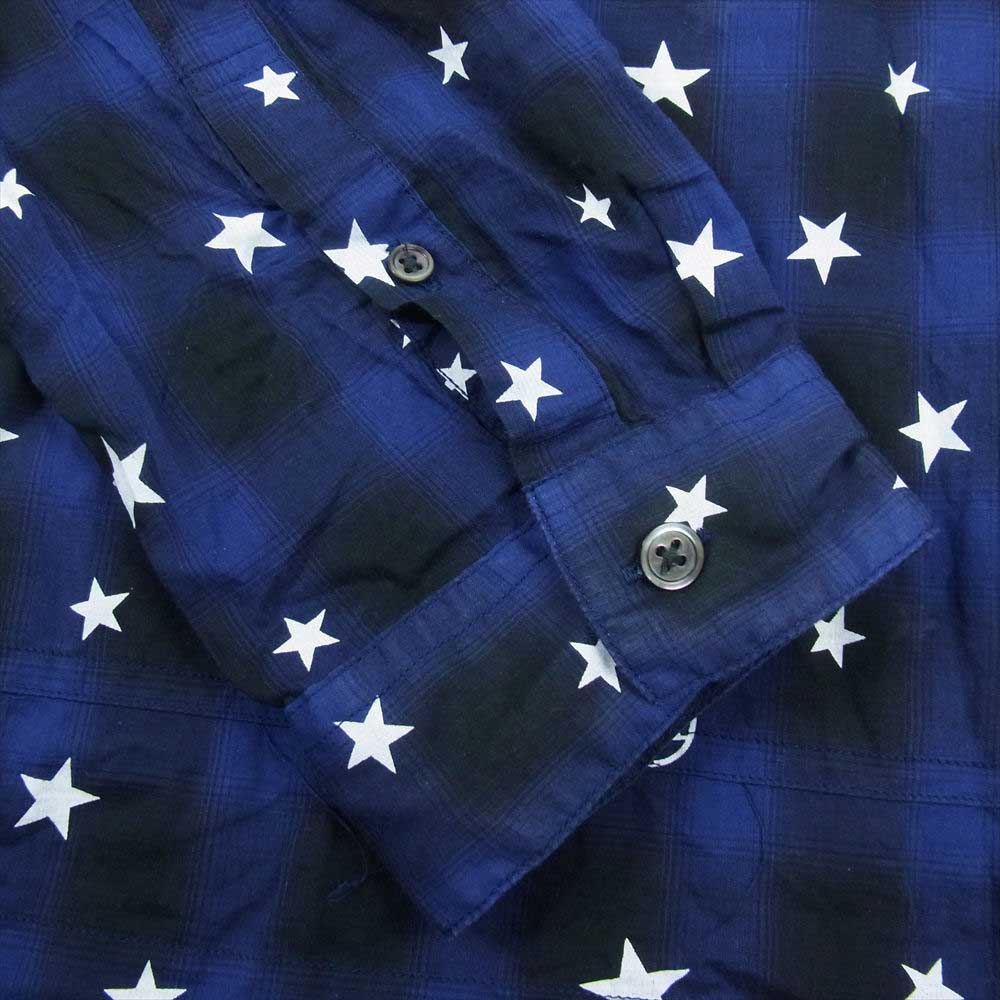 uniform experiment ユニフォームエクスペリメント UE-167072 フルオーバー シャツ ネイビー系 2【中古】