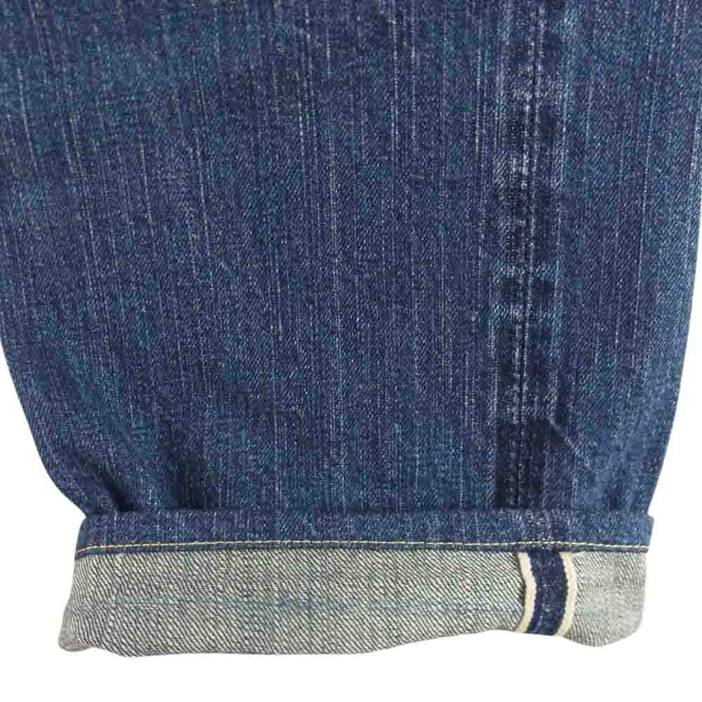 THE FLAT HEAD ザフラットヘッド 5005C USED加工 ストレート デニム パンツ インディゴブルー系 W29 L34【中古】