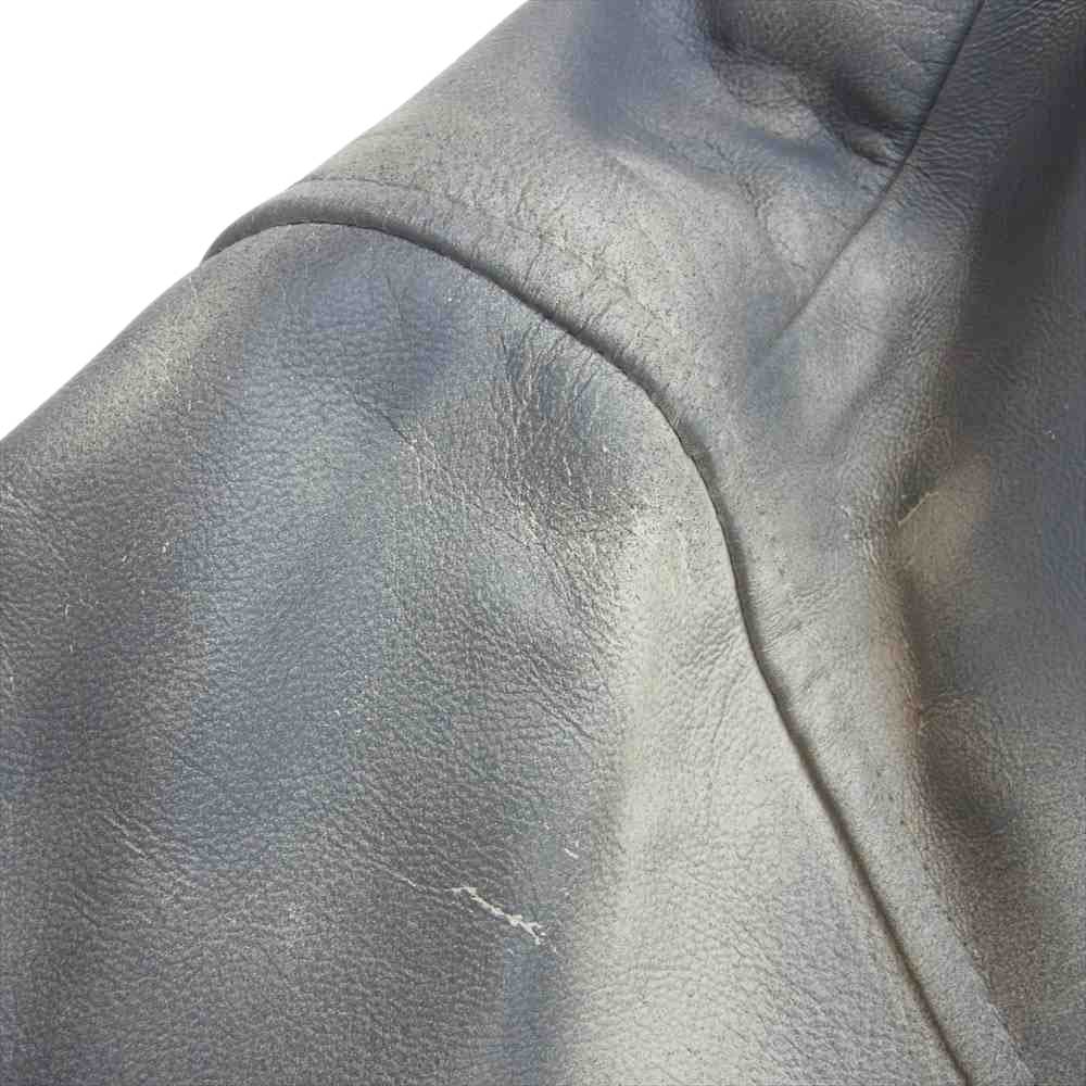 ヨーク 23SS YK23SS0456B-WM 吾亦紅 ワレモコウ GARDEN ガーデン 別注 GOAT LEATHER ZIP BLOUSON SP ゴートレザー ブルゾン グレー系 2【中古】