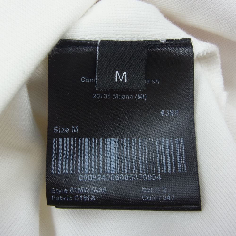 CALVIN KLEIN ボーダー 半袖 Tシャツ ホワイト系 レッド系 M【中古】