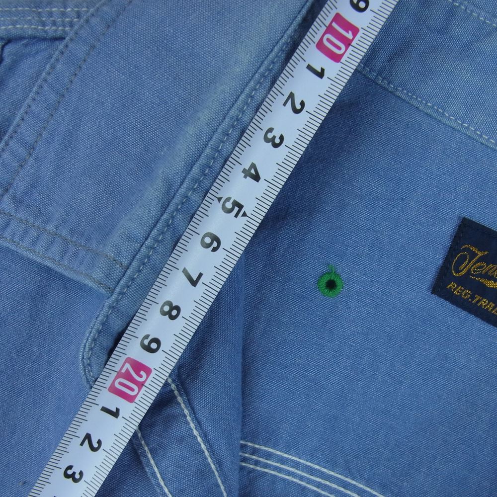 TENDERLOIN テンダーロイン T-CHAMBRAY SHT S/S シャンブレー 半袖 シャツ コットン 日本製 インディゴブルー系 S【中古】