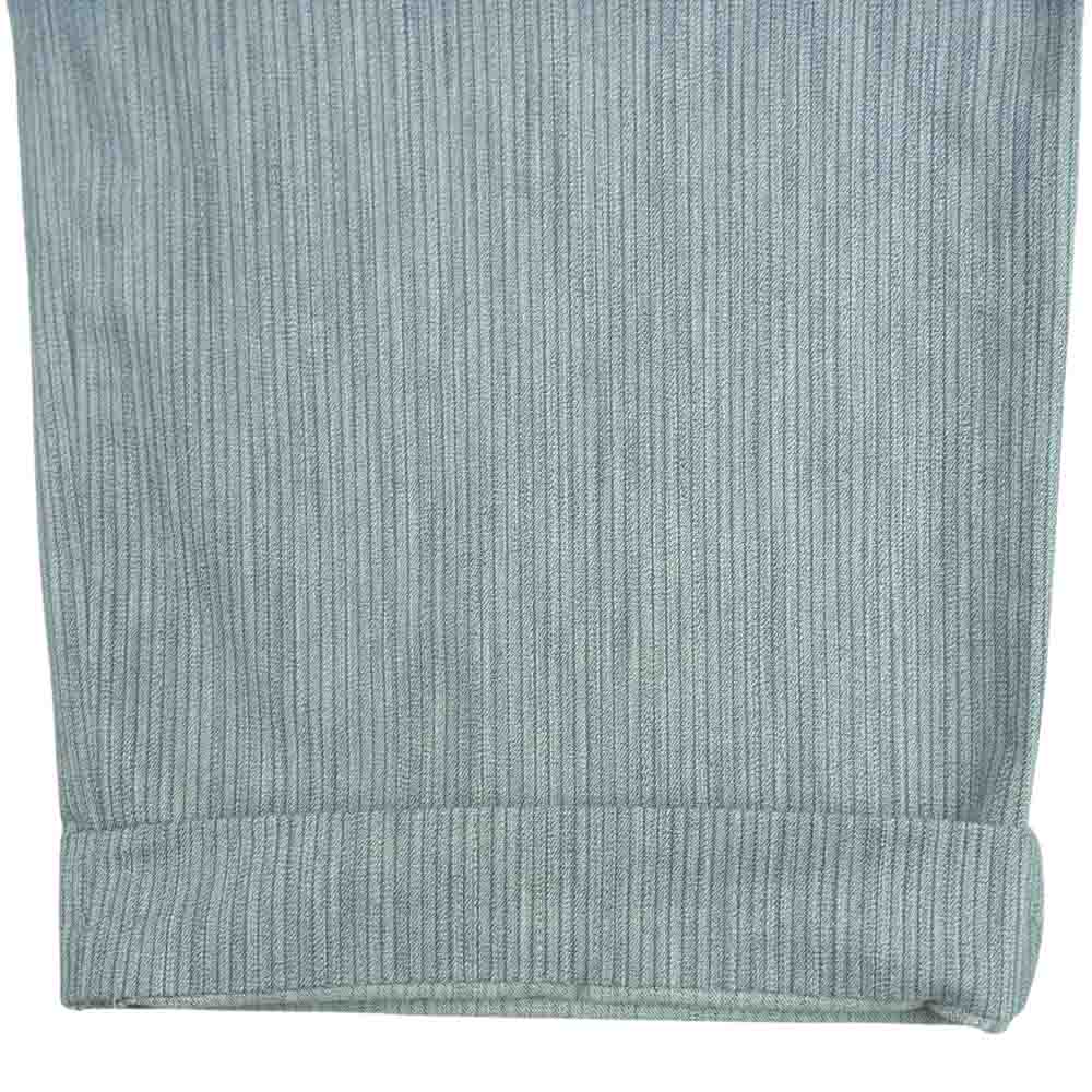 AT LAST アットラスト ストライプ ボタンフライ ミリタリー チノ パンツ グレー系 36【中古】