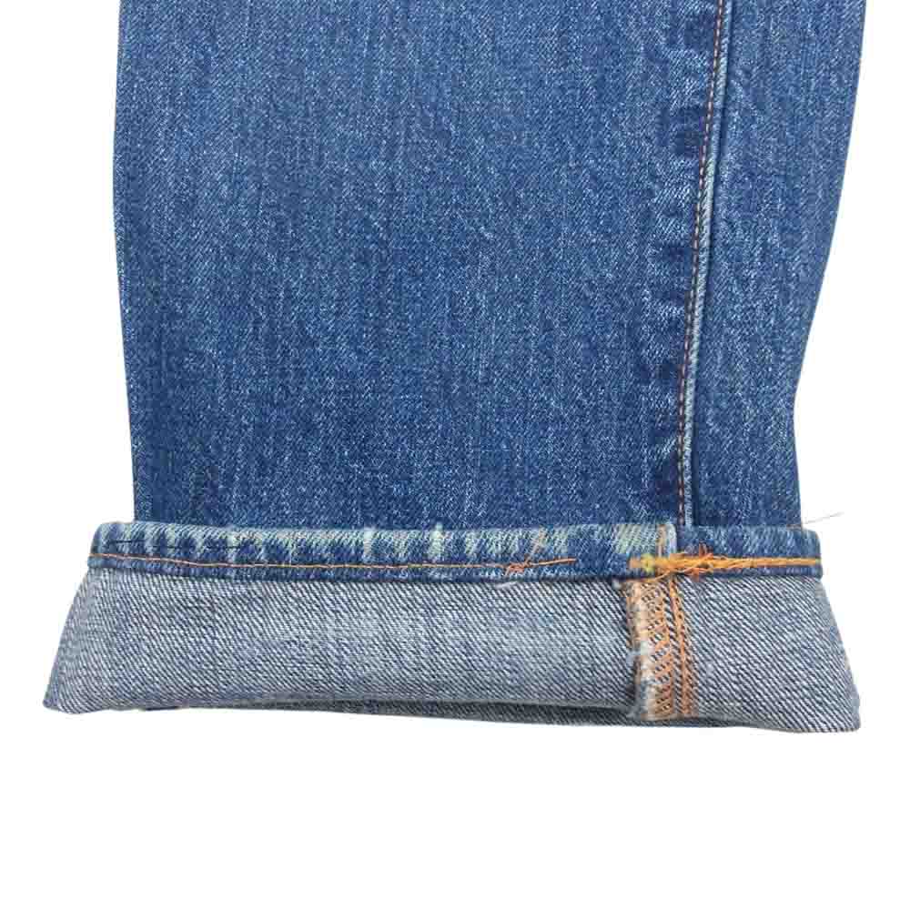 EVISU エヴィス PARIS パリス レッド カモメ ペイント 赤耳 デニム パンツ インディゴブルー系 30【中古】