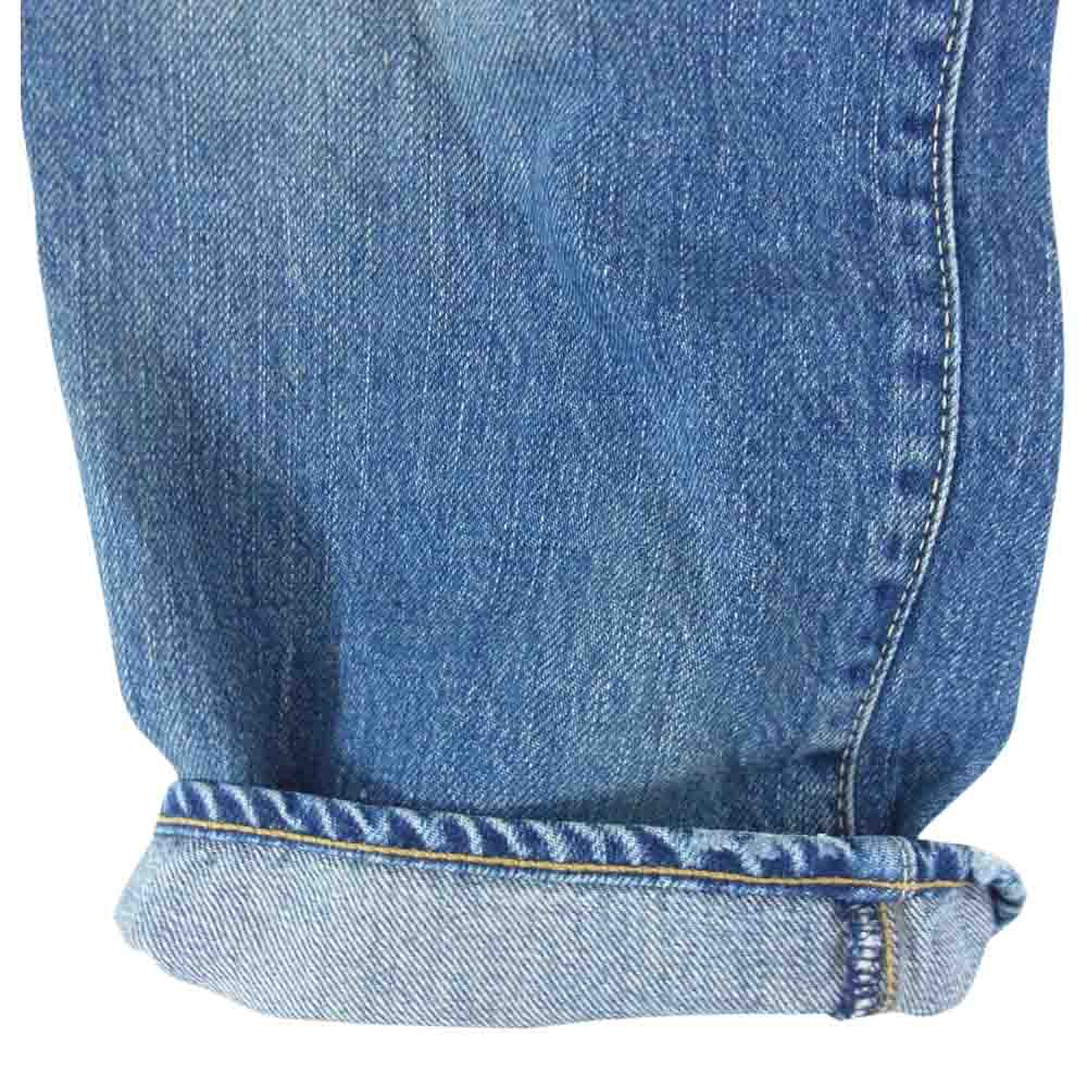 HYSTERIC GLAMOUR ヒステリックグラマー 0211AP11 SP CLASH加工 UNITE スタッズ クロップド デニム パンツ インディゴブルー系 30【中古】