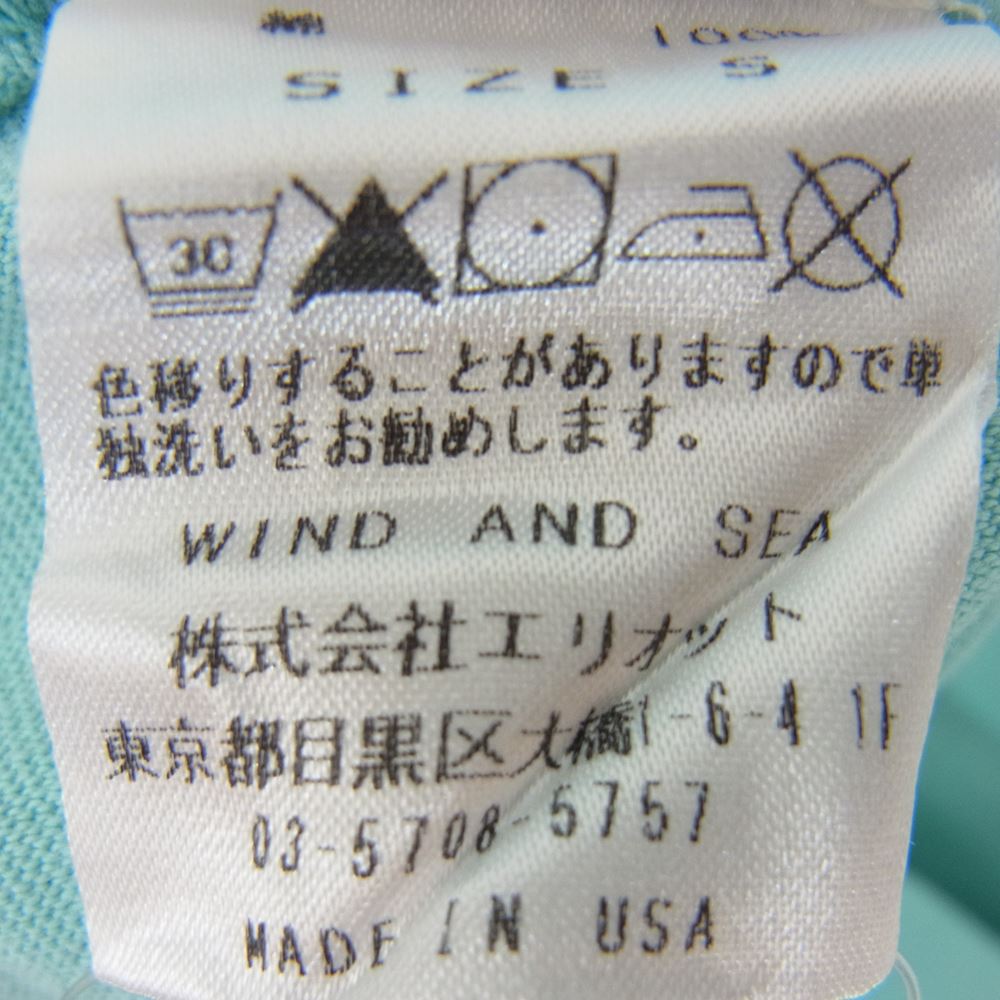 WIND AND SEA ウィンダンシー WDS-VR-01 VIOLA ROSES ローズ プリント Tシャツ グリーン系 S【中古】