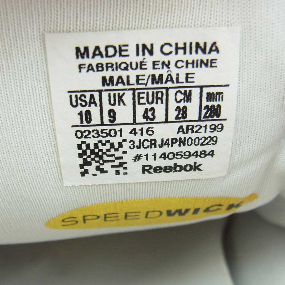 Reebok リーボック AR2199 INSTAPUMP FURY OG インスタポンプフューリー ローカットスニーカー ホワイト ホワイト系 28cm【中古】