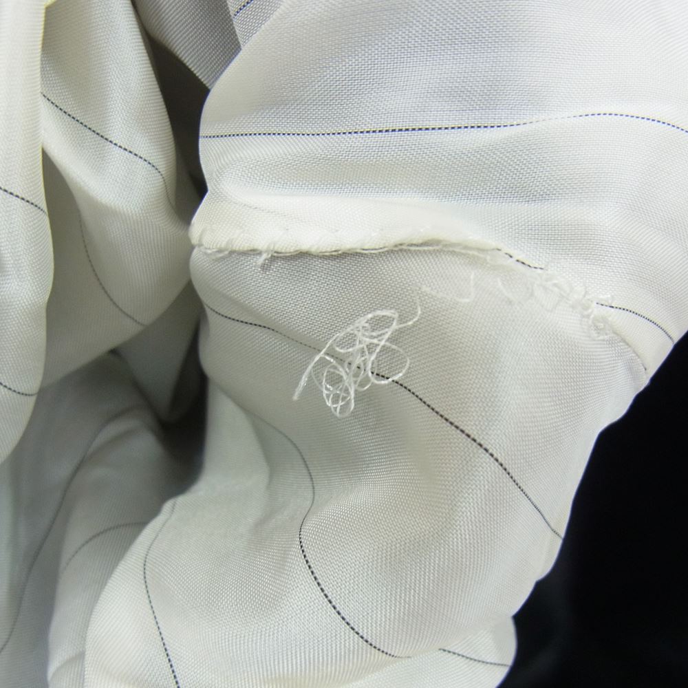 ドルチェアンドガッバーナ G2468T イタリア製 レザーラペル ウール 1B テーラードジャケット ブラック系 46【中古】