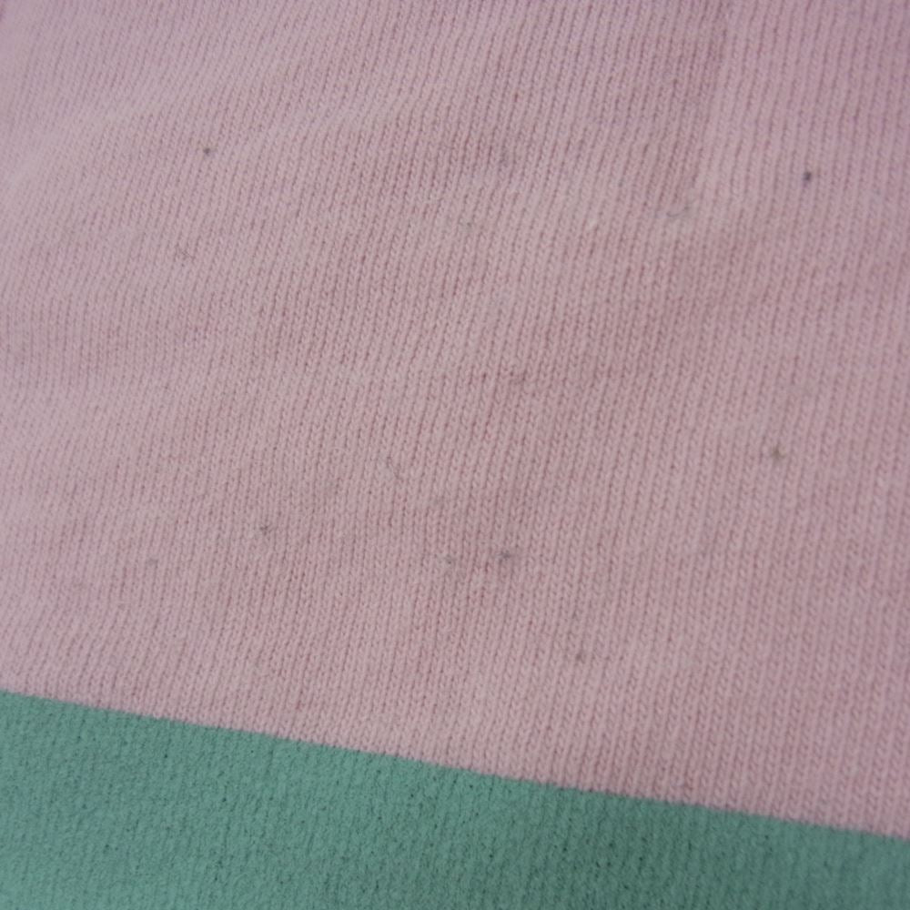 WEIRDO ウィアード ×AMERICAN WANNABE アメリカンワナビー HENRY POCKET T-SHIRTS バック ドラゴン プリント ヘンリー 半袖 Tシャツ ピンク系 M【中古】