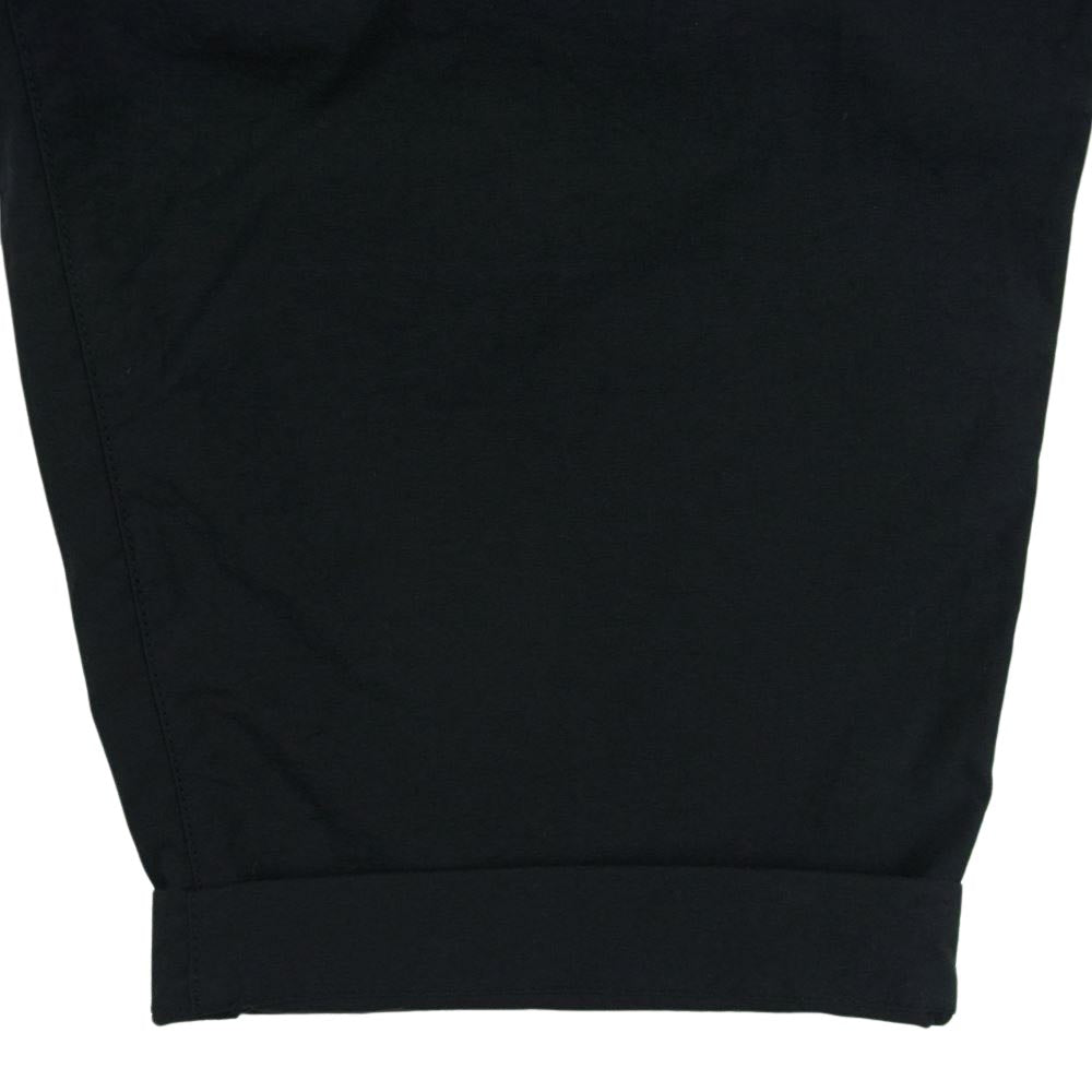 スティーブンアラン 8114-173-0880 NYLON OX 2PLEATED EASY PANTS ナイロン ツープリーツ イージー パンツ ブラック系 L【中古】