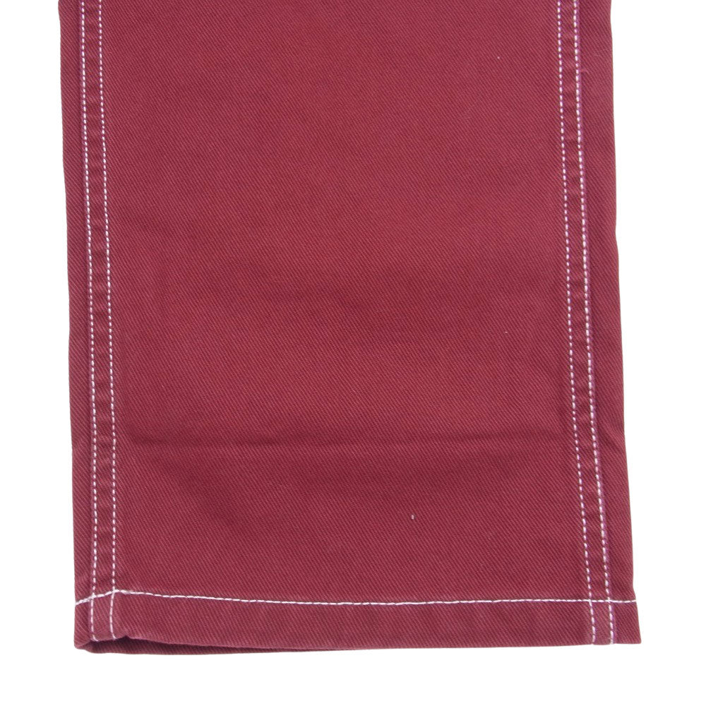 Supreme シュプリーム 18AW AR5575-677 × Nike ナイキ Cotton Twill Overalls コットン ツイル オーバーオール ワインレッド系 S【中古】