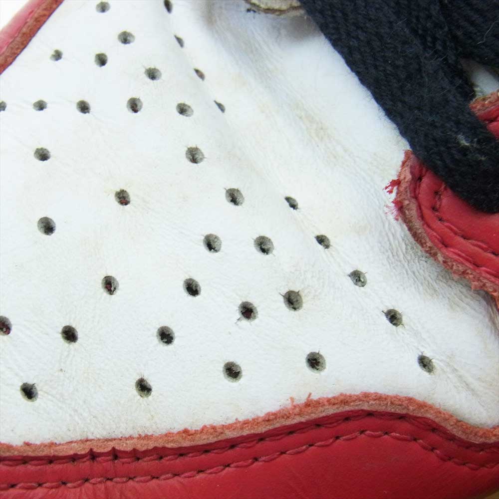 NIKE AIR JORDAN ナイキ ジョーダン 130207-101 1994年復刻 AIR JORDAN 1 HIGH CHICAGO エアジョーダン1 ハイ シカゴ ハイカット スニーカー ヴィンテージ レッド系 29.5cm【中古】