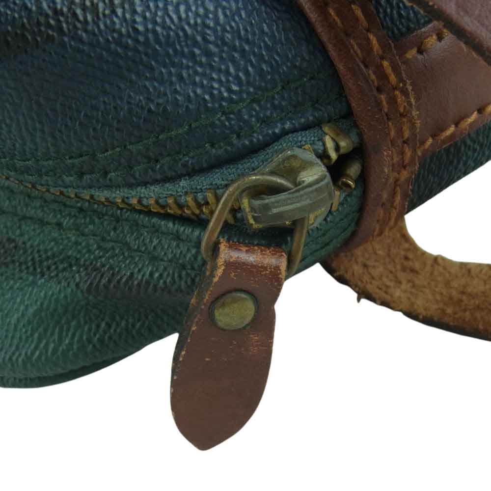 POLO RALPH LAUREN ポロ・ラルフローレン チェック セカンドバッグ ダークグリーン系【中古】