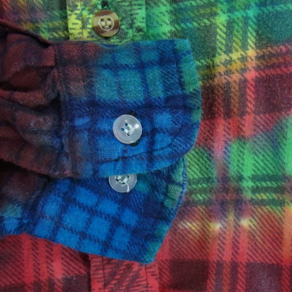 Needles ニードルス REBUILD BY NEEDLES Flannel Shirt-7 Cuts Wide Shirt リビルド バイ ニードルズ フランネル ワイド 長袖 シャツ マルチカラー系 サイズ表記無【美品】【中古】