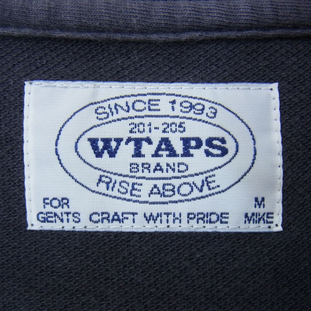 WTAPS ダブルタップス 102ATDT-CSM09 ポロシャツ 刺繍 半袖 ネイビー系 3【中古】