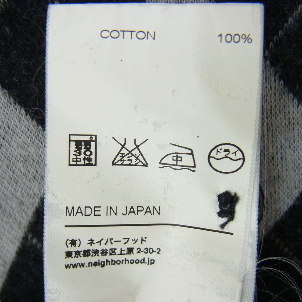 NEIGHBORHOOD ネイバーフッド 091ATNH-CSM03 アーガイル柄 ポロシャツ 半袖 グレー系 M【中古】