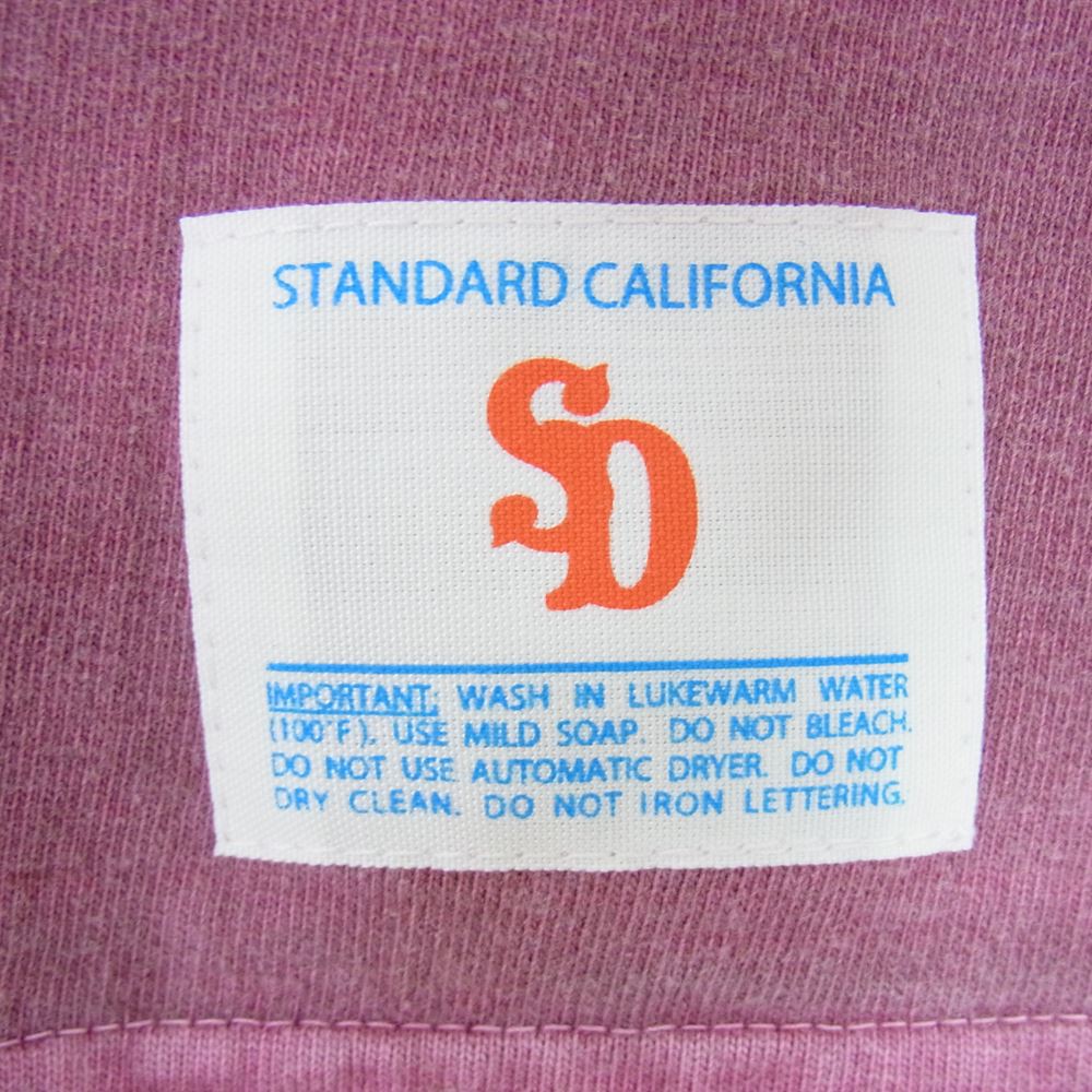 STANDARD CALIFORNIA スタンダードカリフォルニア Heavyweight Football ヘビーウェイト フットボール Tee Tシャツ エンジ系 M38 40【極上美品】【中古】