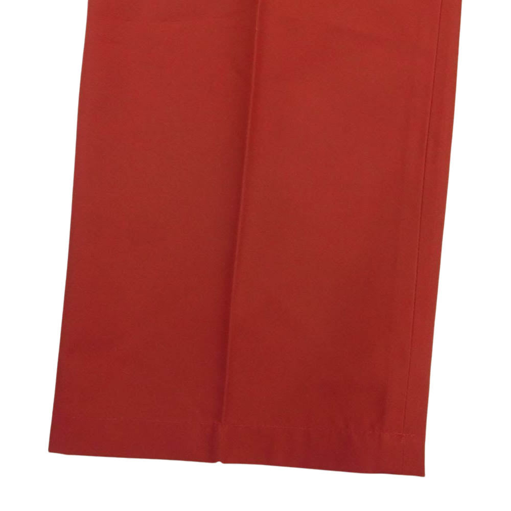 JIL SANDER ジルサンダー JSPQ301501 コットン クロップド ストレート パンツ レッド レッド系 34【極上美品】【中古】