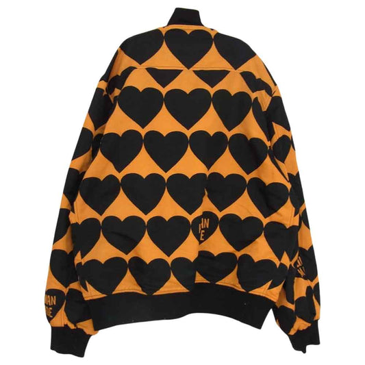 HUMAN MADE ヒューマンメイド HEART JACKET ハート リバーシブル ジャケット ブルゾン オレンジ系 L【中古】