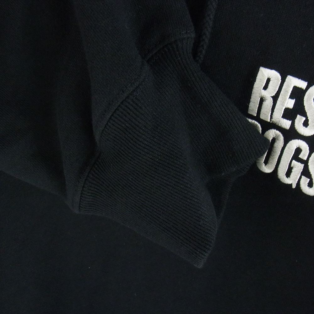 WACKO MARIA ワコマリア 24SS RESERVOIR DOGS MIDDLE WEIGHT PULLOVER HOODED SWEAT SHIRT レザボアドッグス タランティーノ 刺繍ロゴ フーディー スウェット パーカー ブラック系 L【中古】