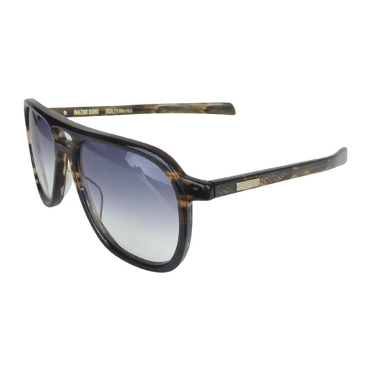 WACKO MARIA ワコマリア DJHARVEY-NS-WM-EW02 × DJ HARVEY ハーヴィー × NATIVE SONS ネイティブサンズ GLASSES サングラス ブラウン系 54.2□17.3-144【新古品】【未使用】【中古】